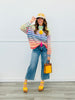 Rainbow Multicolor Striped Sweater Top (Reg.)