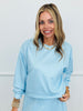 Lt. Blue Polka Dot Sweatshirt & Skort Set (Reg.)