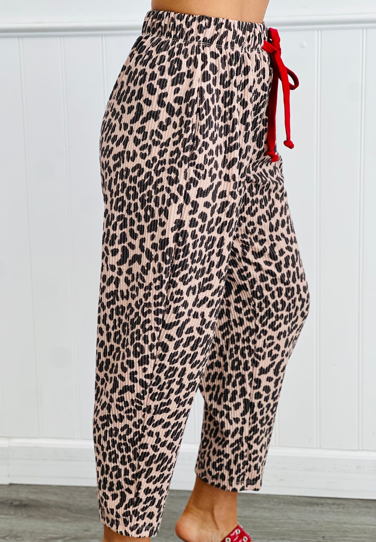 Taupe Urban Jungle Waist Tie Pants (Reg & Plus)