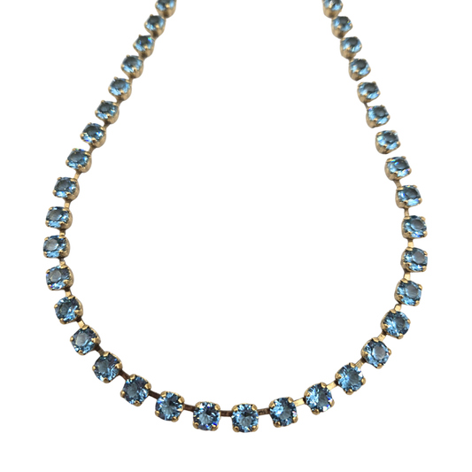 TOVA - The Sarina Necklace in Unfoiled Aquamarine