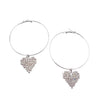TJ - Dream Lover Heart Hoop Earrings - 2 colors