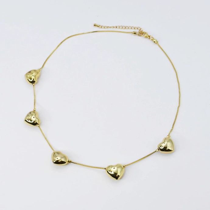 TJ - 5 Hearts Necklace