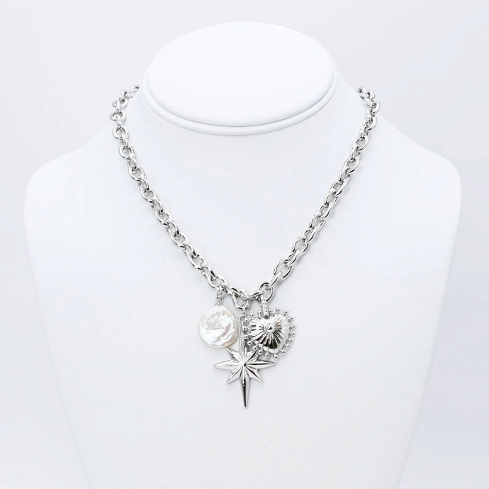 TJ - Lovely Link Necklace - Silver