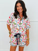 Butterfly Bliss Ruffle Pajama Set(Reg. and Plus)