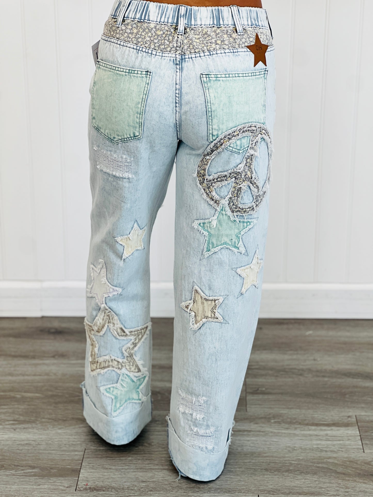 Oli & Hali Blue Star Patch Jeans (Reg.)