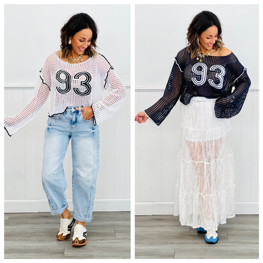 93 Contrast Edge Sweater (Reg.)- 2 Colors