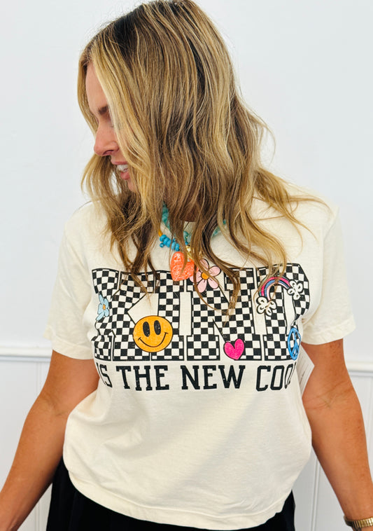 Kind Is The New Cool Boxy Tee (Reg. and Plus)