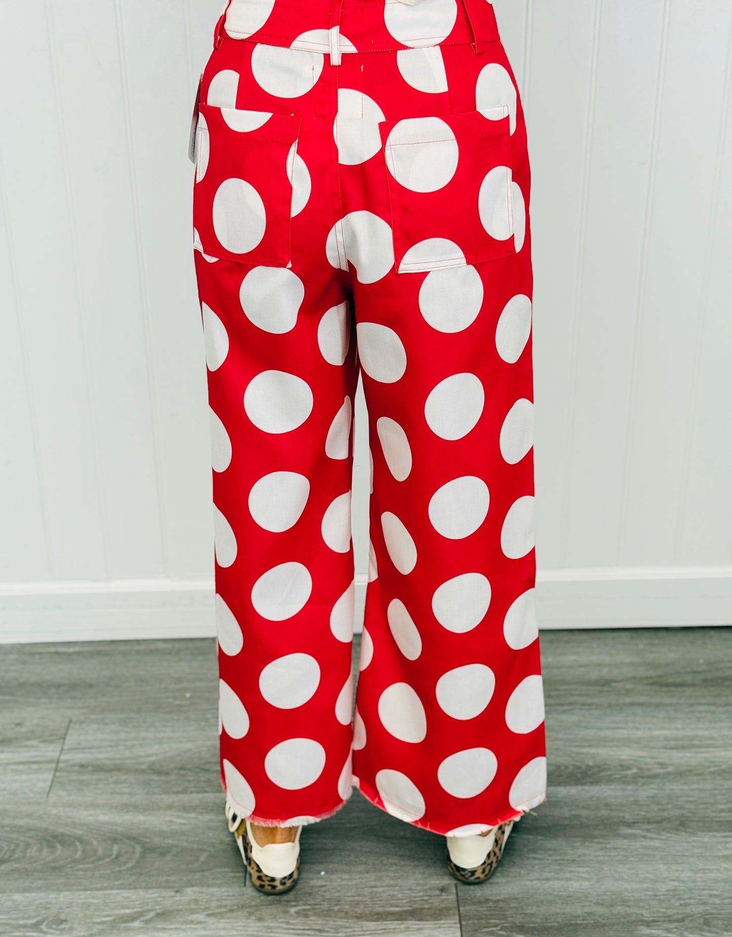 Red Big Polka Dots Pants (Reg)