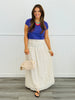 Ivory Faith Polka Dot Smocked Maxi Skirt (Reg.)