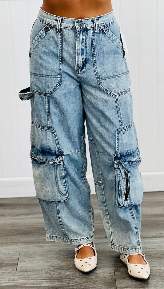 Oli & Hali Washed Denim 3-D Pockets Jeans (Reg.)
