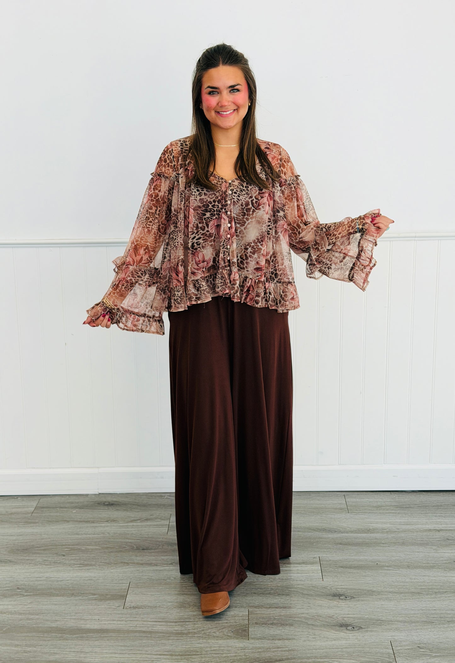 Brown Solid Strappy Jumpsuit (Reg & Plus)