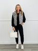 Cream Leopard Puffer Vest (Reg.)
