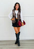 Leopard Quilted Velvet Vest (Reg. and Plus)