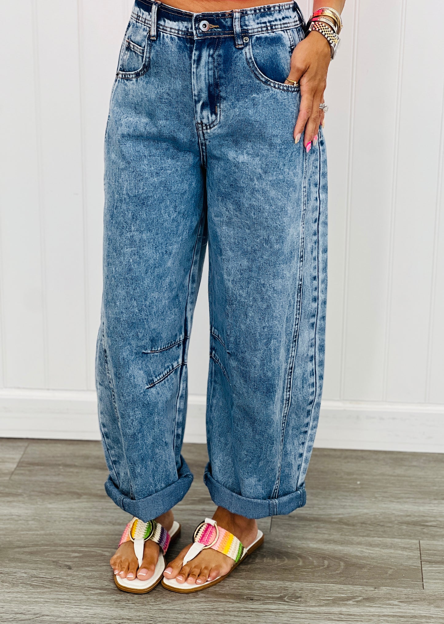 Get On With It Denim Pants (Reg.)-2 Colors