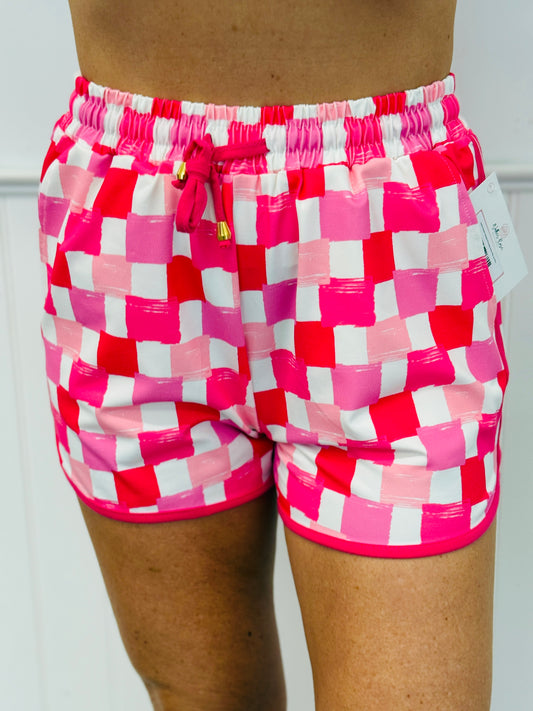 Sorbet Summer Checkered Everyday Shorts (Reg. and Plus)