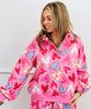 Pink Multi Quilted Hearts Sweatshirt & Shorts Set (Reg.)