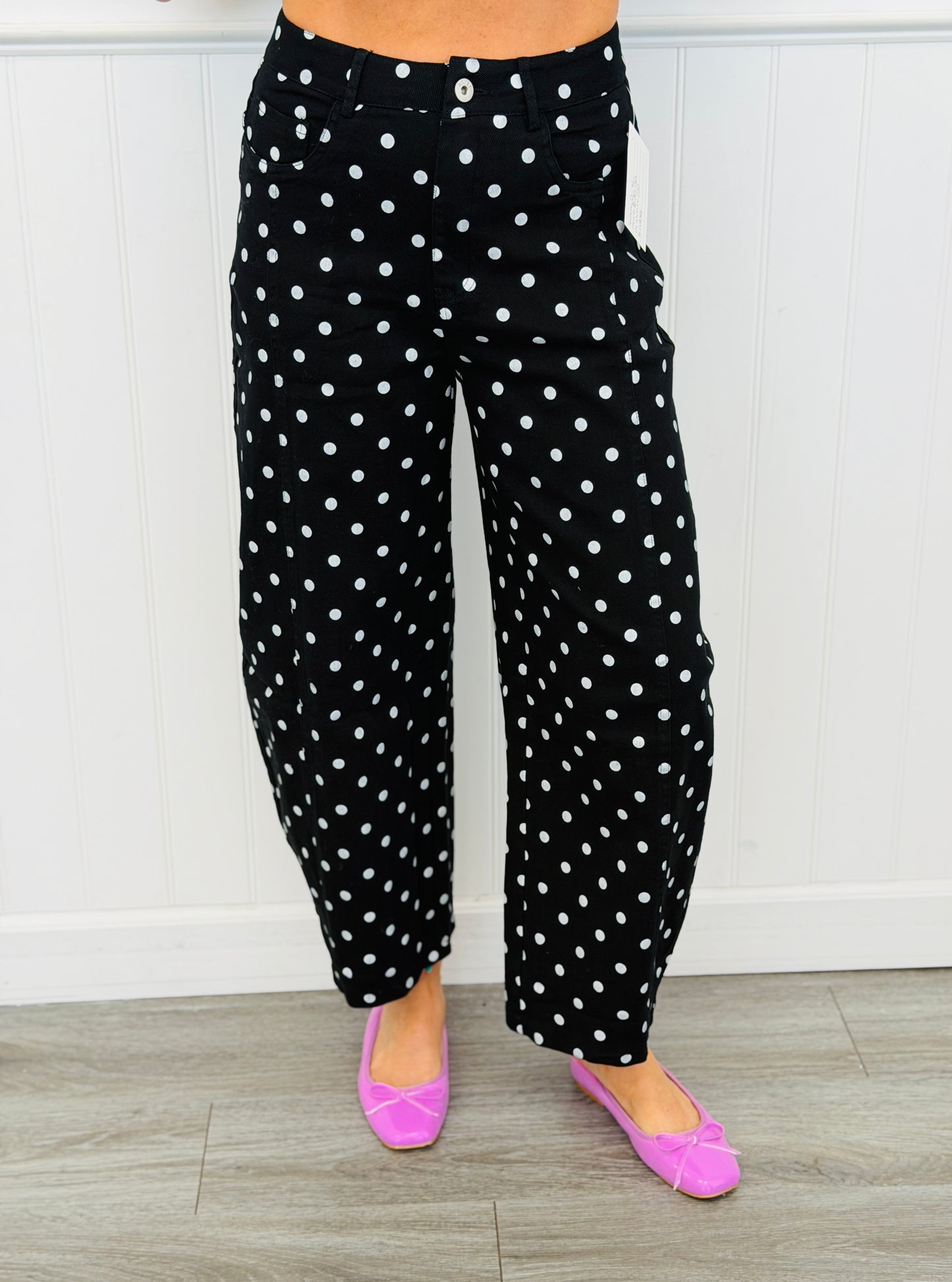 Polka Dot Party Barrel Pants (Reg.) - 4 Colors