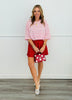 Pink Striped Oversized Tee (Reg.)
