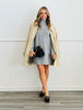 Heather Grey High Neck Mini Sweater Dress (Reg.)