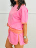 Pink/Orange Scuba Top & Skort Set (Reg. and Plus)