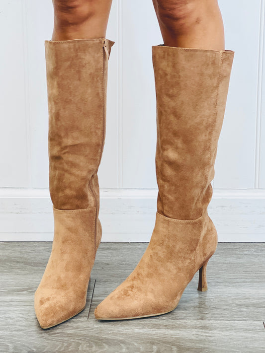 Camel Suede Affaire Boots