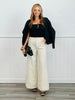 Cream Dot Wide Leg Pants (Reg. and Plus)