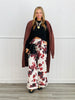 Brown Multi Animal Print Shirt & Pants Set (Reg & Plus)