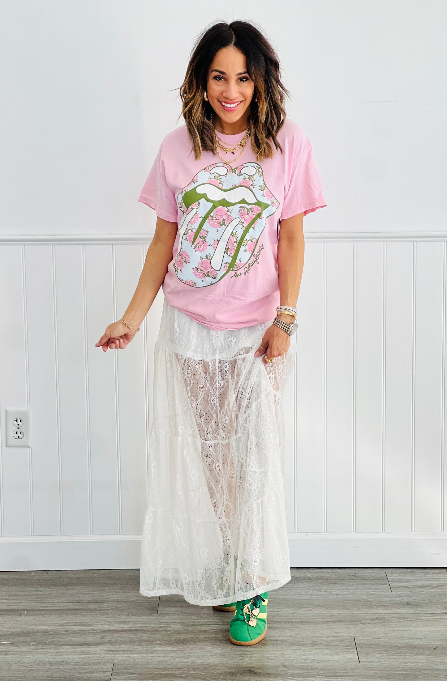 Lace Tiered Maxi Skirt (Reg.) - 2 Colors