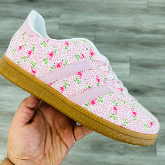 Light Pink Coquette Bloom Sneakers
