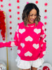 Bold Hearts Pullover Sweater (Reg)-2 Colors