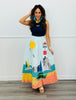 Navy Beaded Fish Tank Top (Reg.)