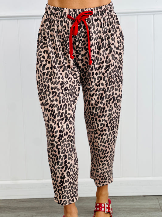 Taupe Urban Jungle Waist Tie Pants (Reg & Plus)