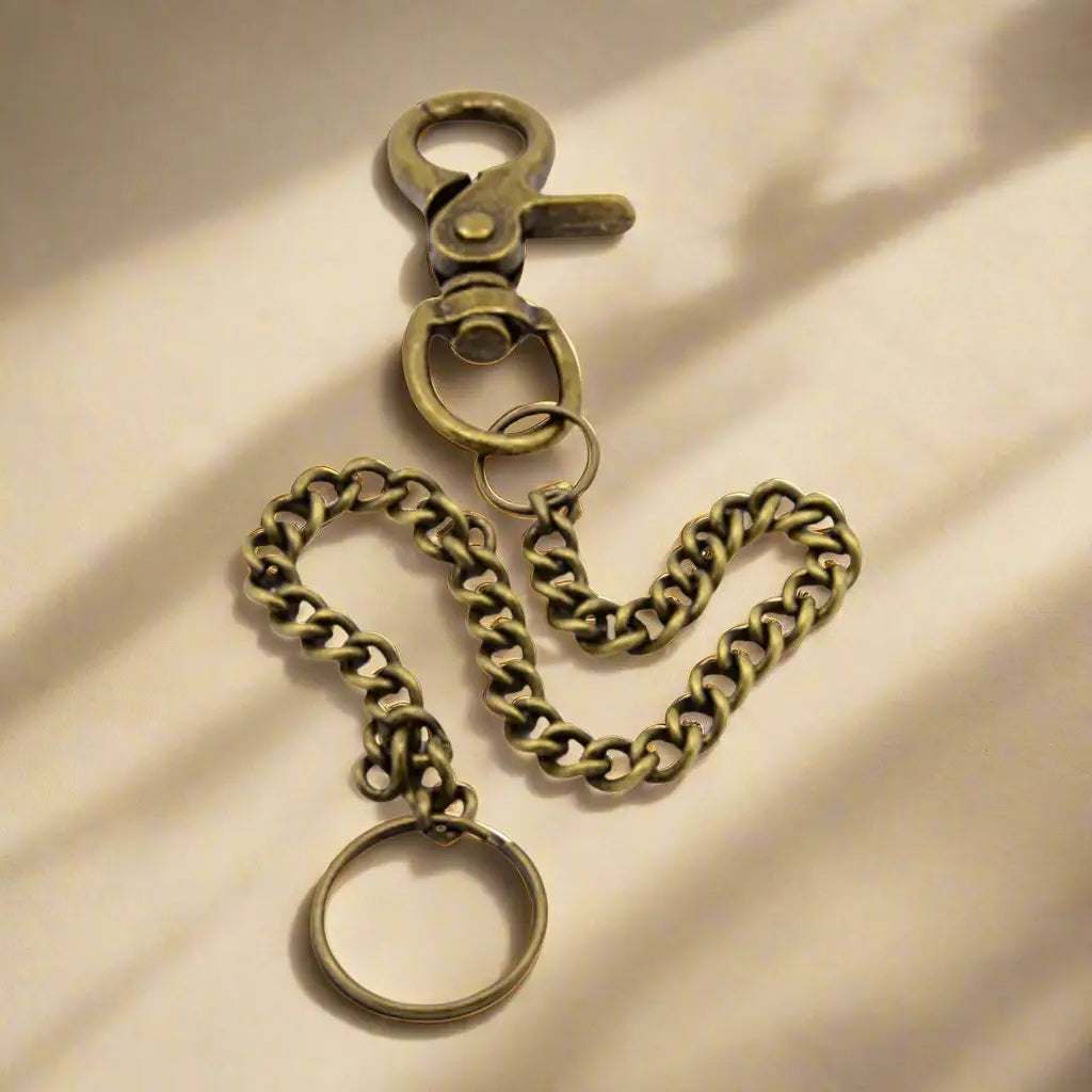 Long Bronze Bag Chain