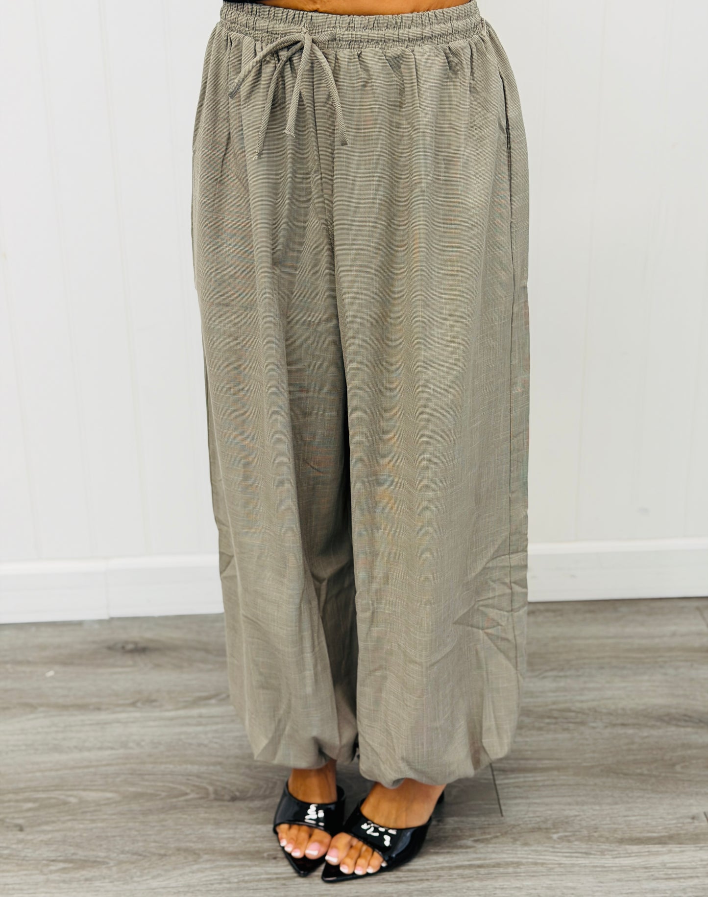Brown/Ivory Printed Balloon Pants (Reg.)