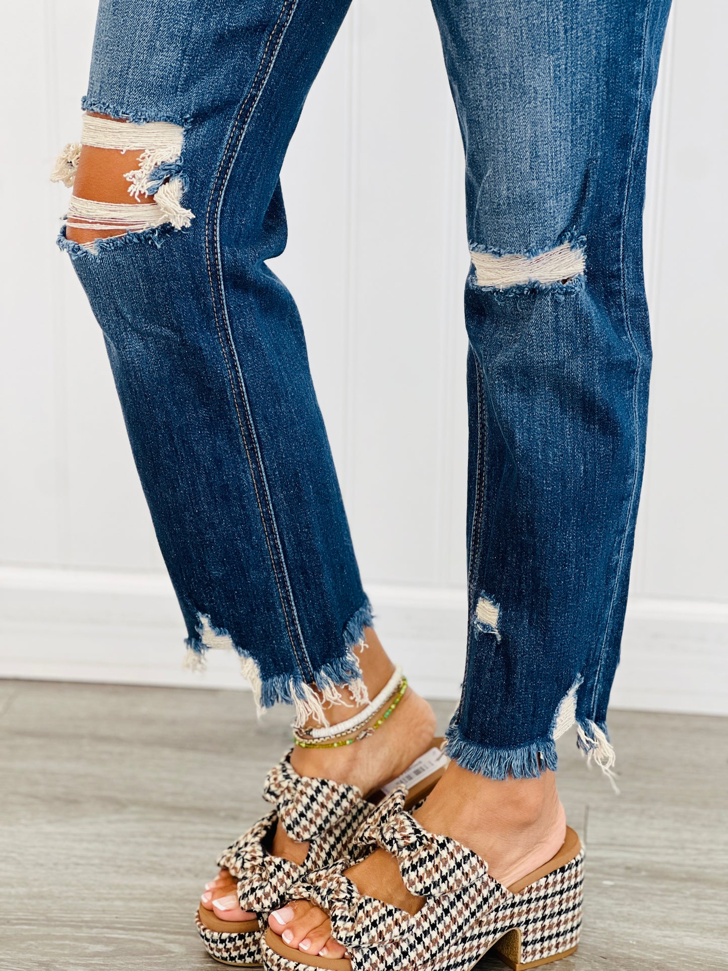 Suffice High Rise Cropped Straight Leg Pants (Reg. and Plus)