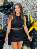Sequin Top & Mini Skirt Set (Reg.)- 2 Colors