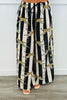 Striped Cheetah Wide Leg Pants (One Size)