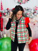 Classic Christmas Plaid Puffer Vest (Reg. and Plus)