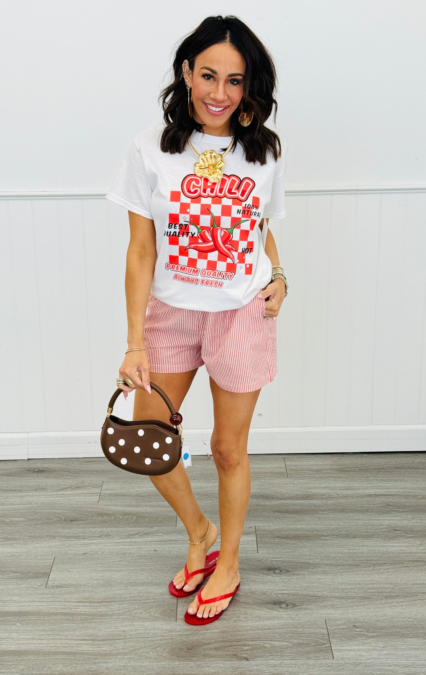 White Chili Pepper Graphic Tee (Reg.)