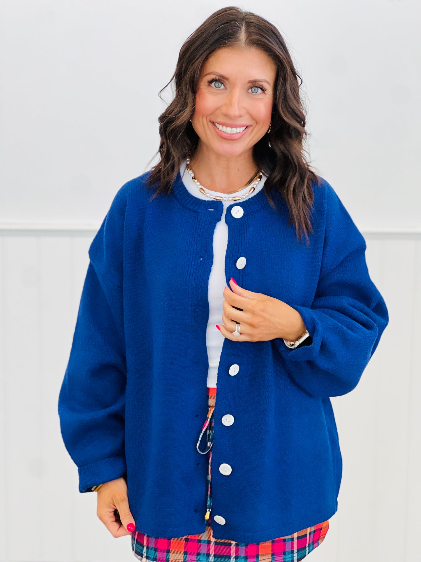 Royal SueAnn Button Up Cardigan (Reg.)