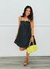 Black Polka Dot Mini Dress (Reg.)