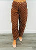 Mocha Polka Dot Barrel Pants (Reg. and Plus)
