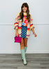 Sunset Carnival Stripe Sweater Cardigan (Reg.)