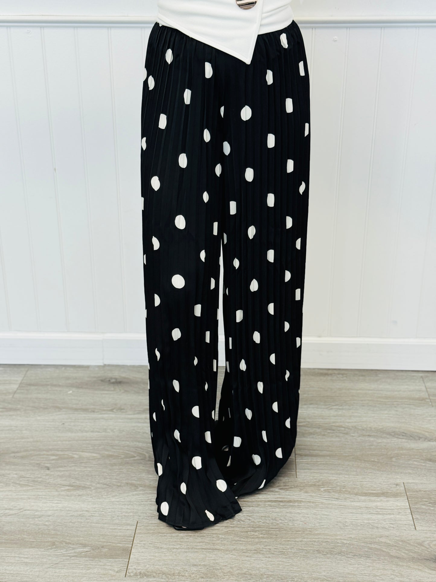 White/Black Polka Dot Jumpsuit (Reg.)