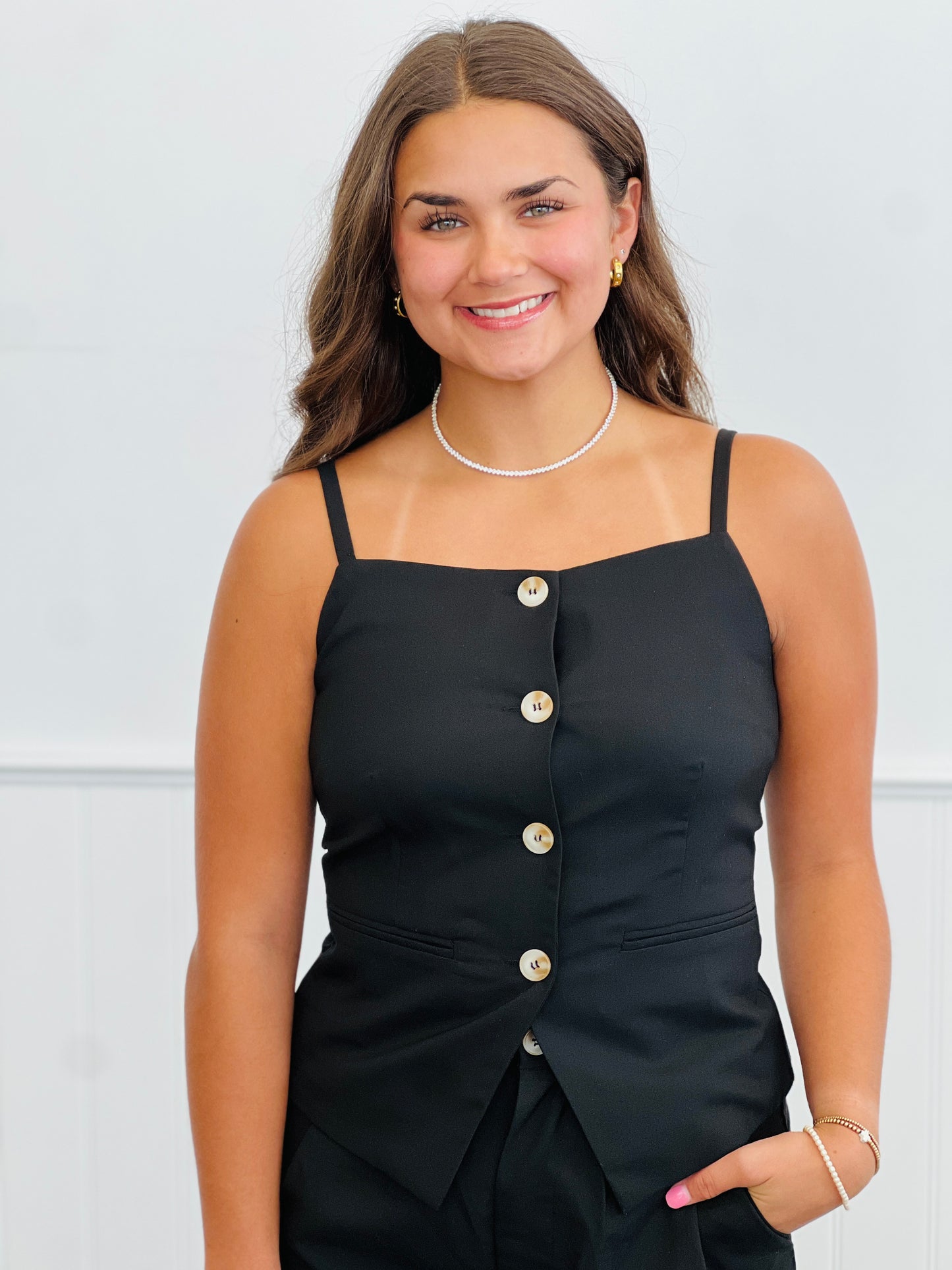 Strap Square Vest Top (Reg & Plus)-2 Colors