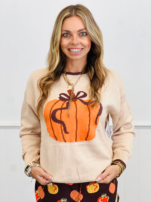 Harvest Hues Pumpkin Sweater (Reg. & Plus)
