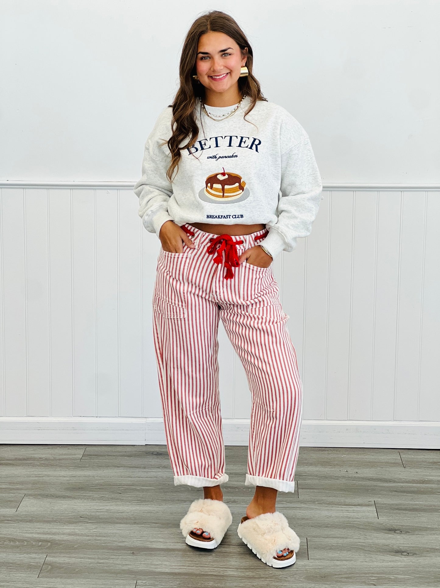 Ivory Better With Pancakes Graphic Sweatshirt (Reg.)