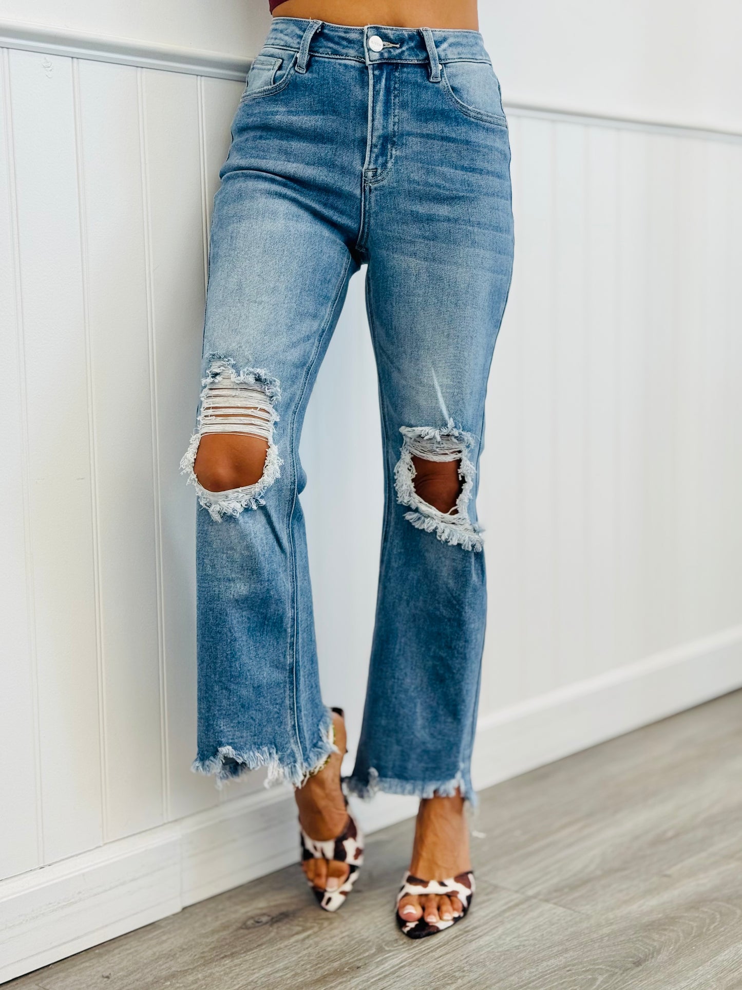 WR x Risen Medium Ready For Anything Crop Jeans (Reg & Plus)
