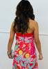 Pink Multi Floral Strapless Maxi Dress (Reg.)