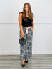Zebra Printed Wide Leg Pants (Reg.)